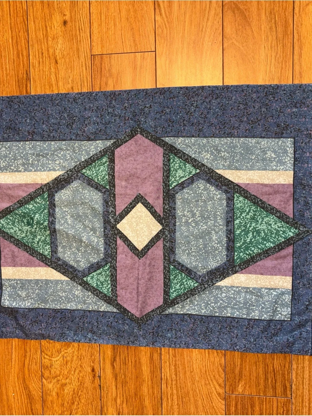 Vintage 80s Mosaic pillowcase